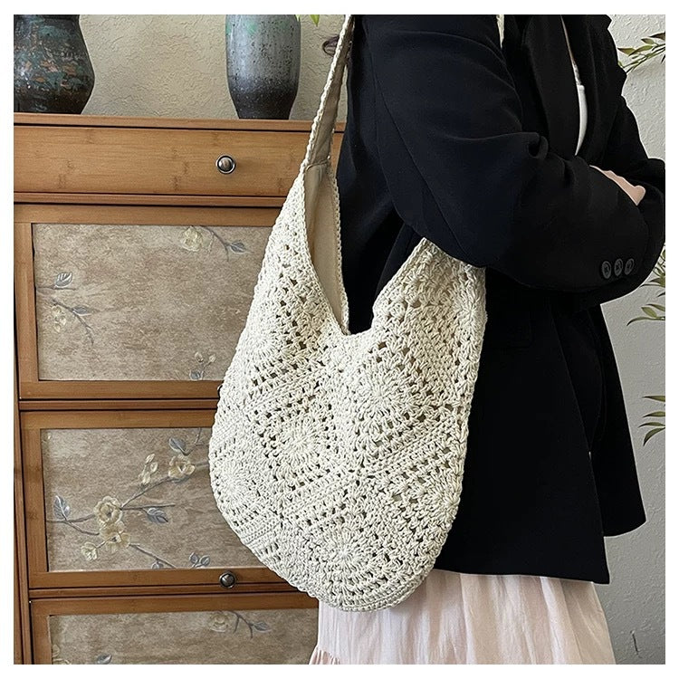 Openwork Woven Bag