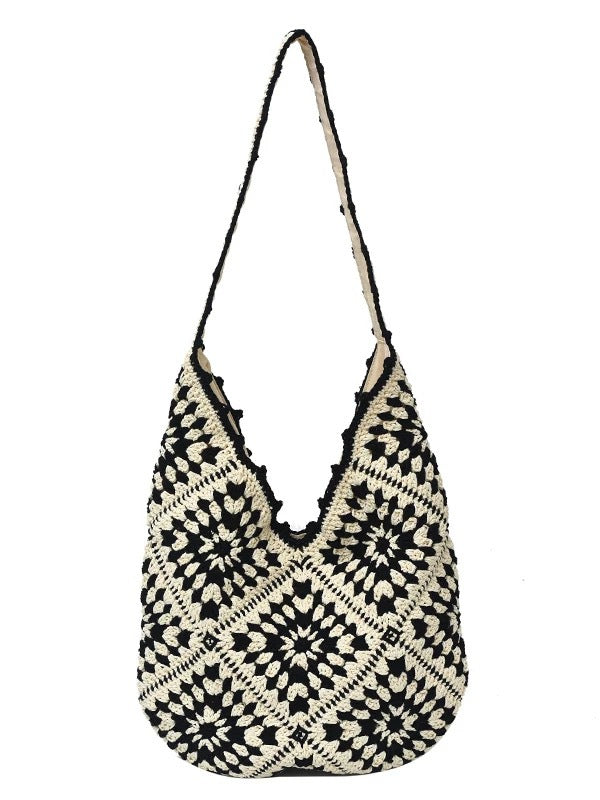 Openwork Woven Bag