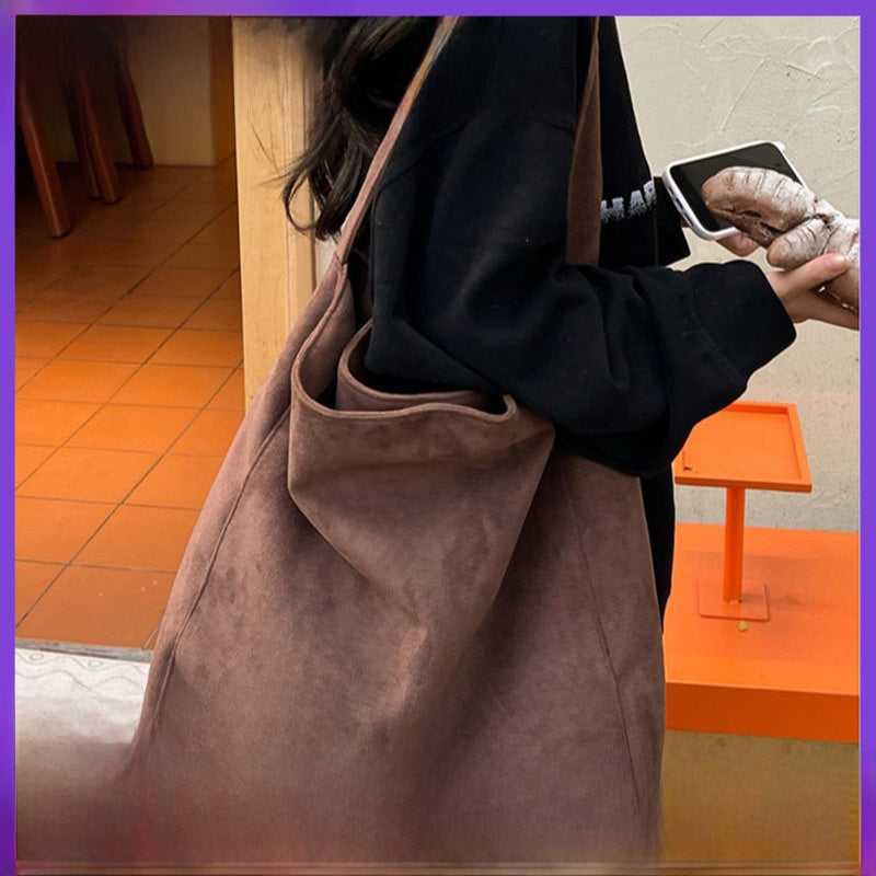Suede Shoulder Bag