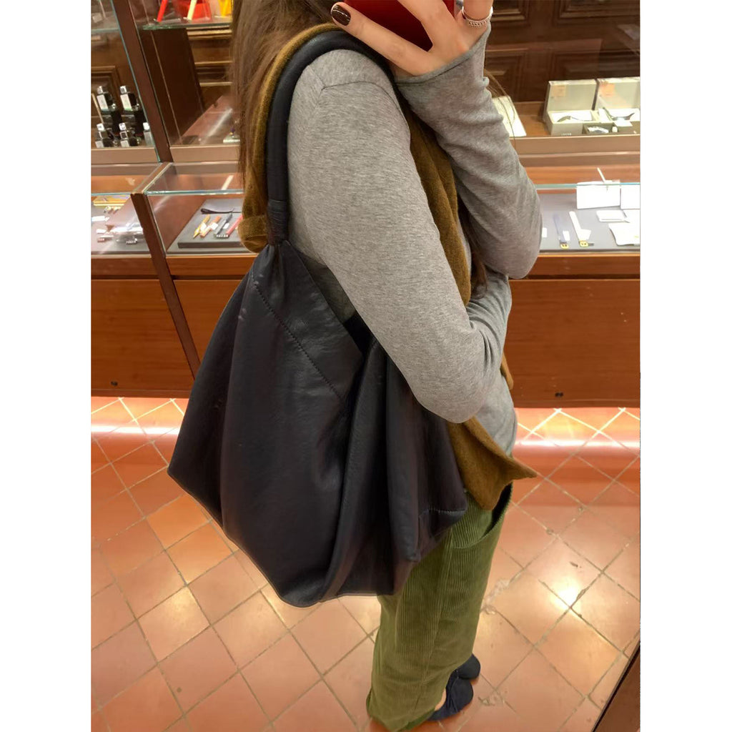 Soft Leather Tote Bag